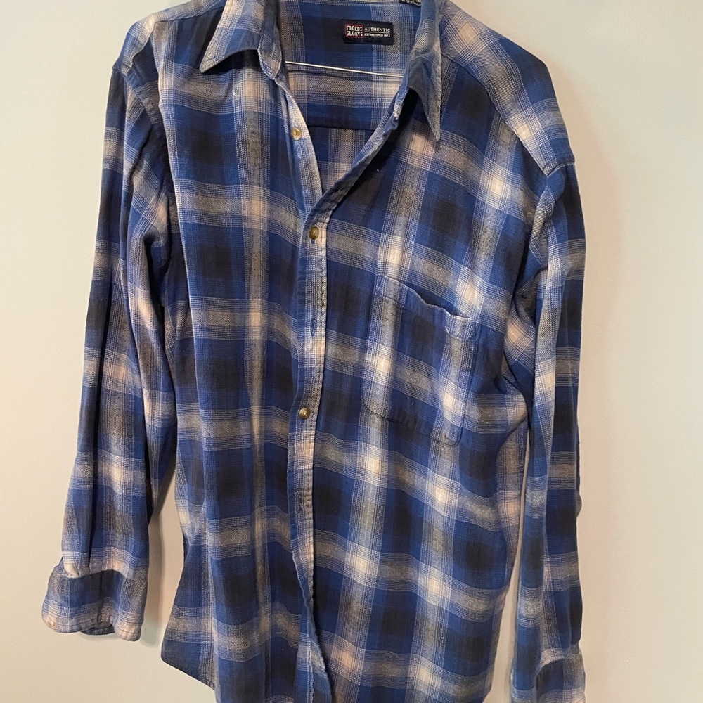 Blue Button Up